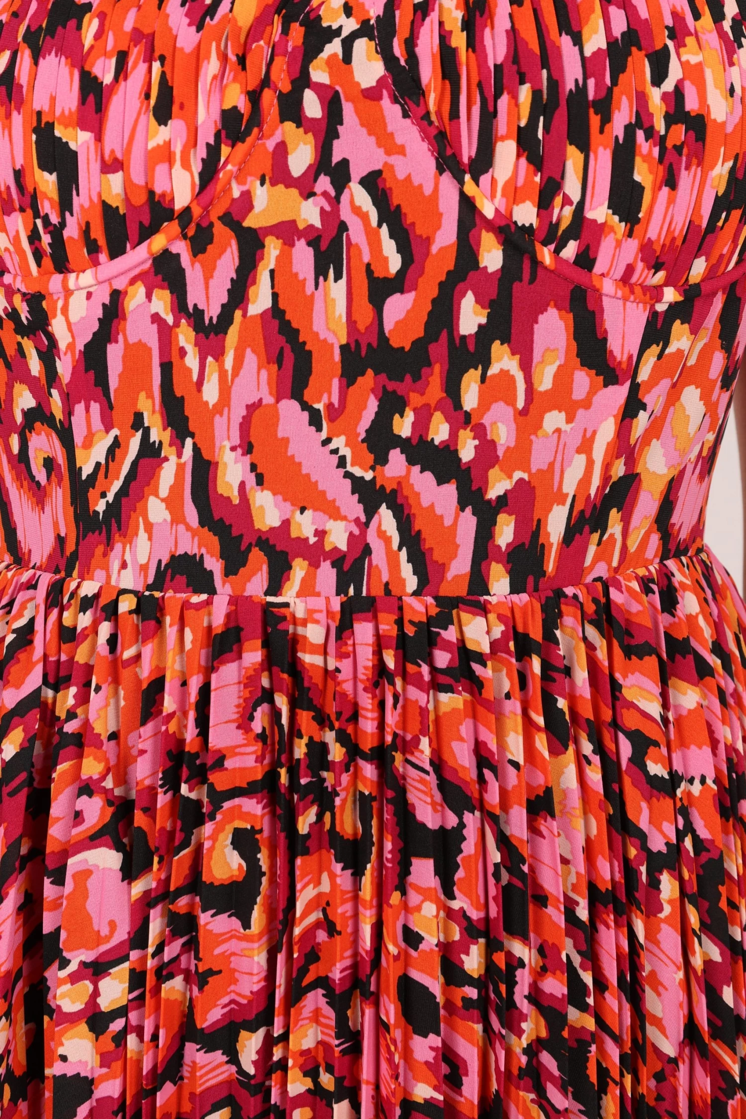 Achanti Pleated Maxi Dress - Pink Multi - Image 14