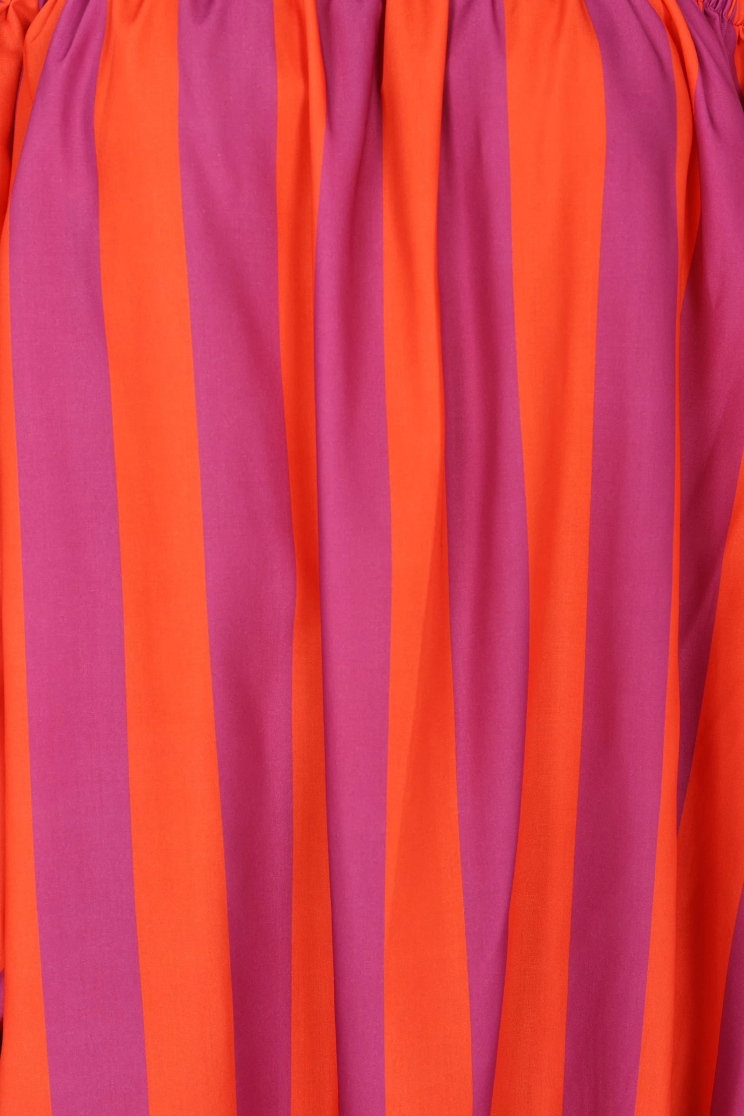 Alysa Off Shoulder Midi Dress - Coral Stripe - Image 10