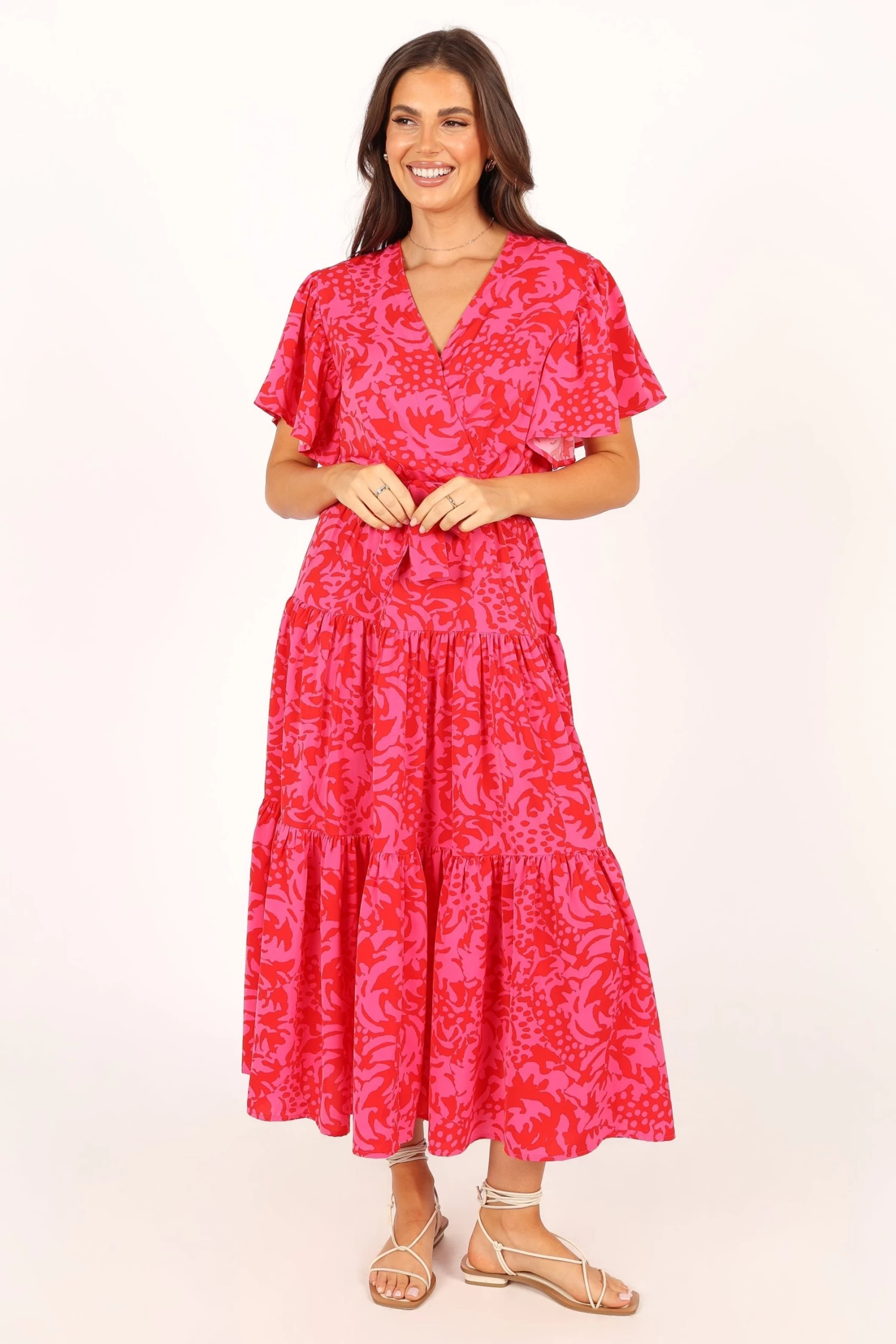 Barker Dress - Pink Red Floral - Image 2