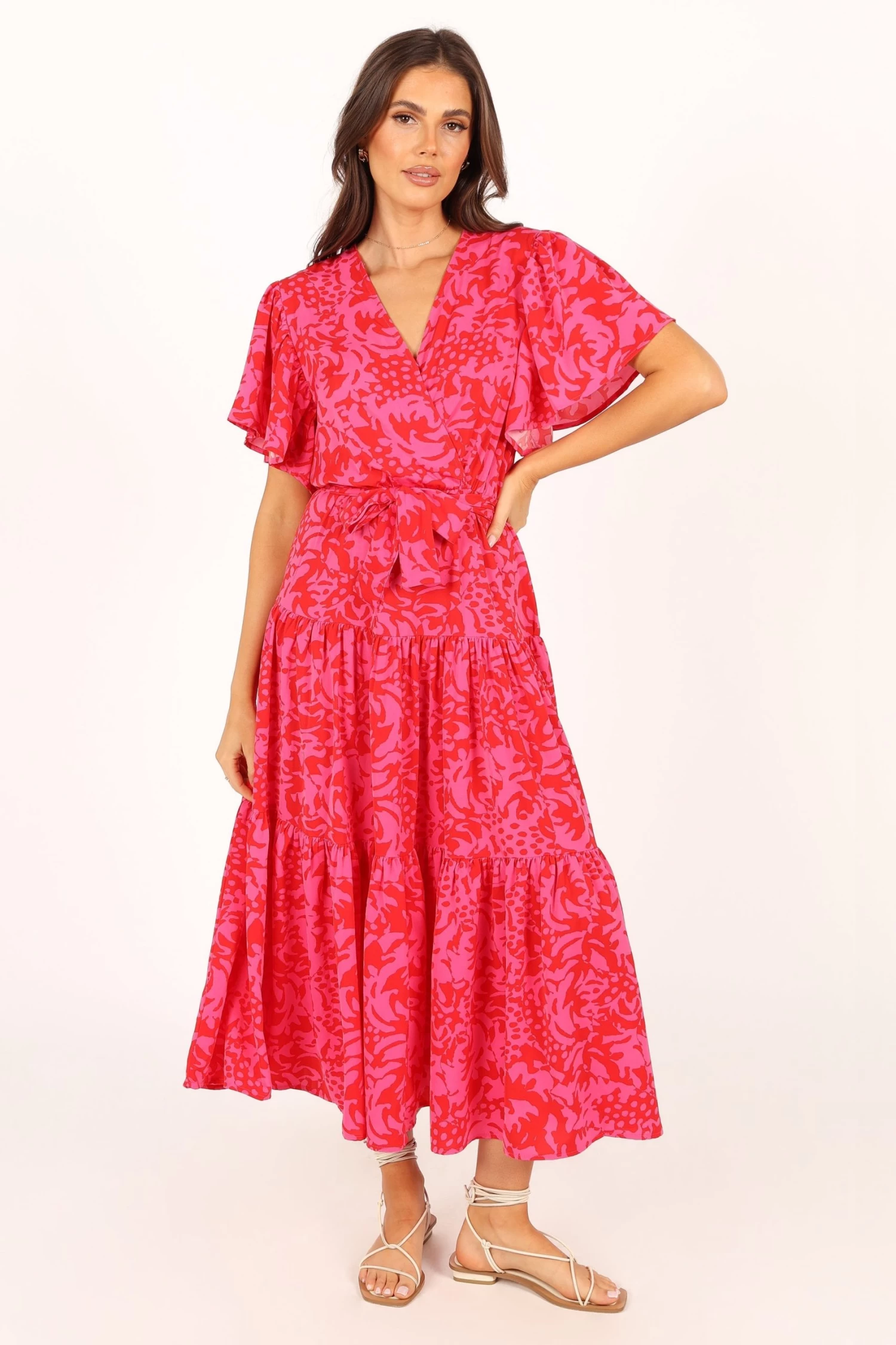 Barker Dress - Pink Red Floral - Image 3
