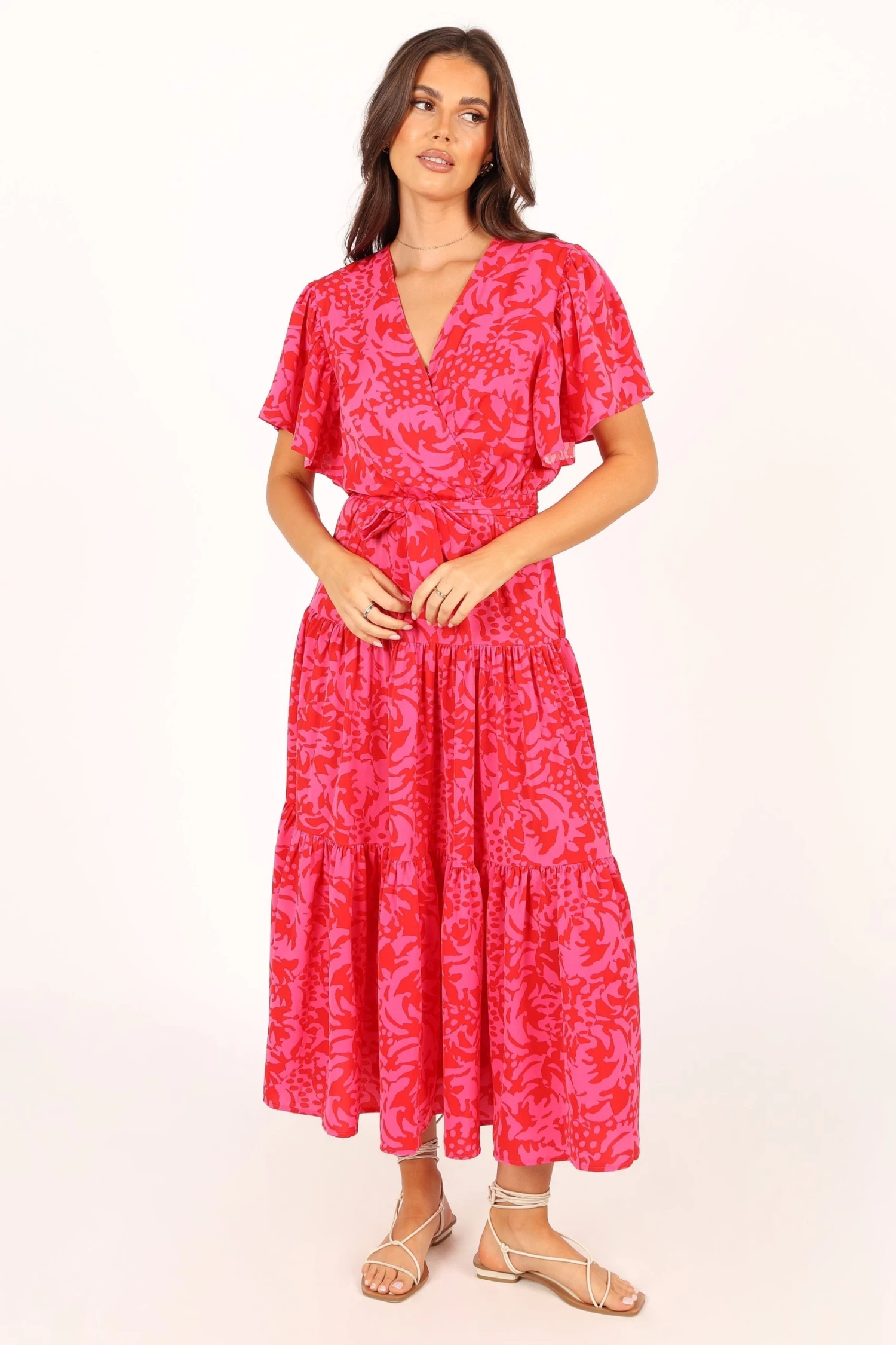 Barker Dress - Pink Red Floral - Image 4