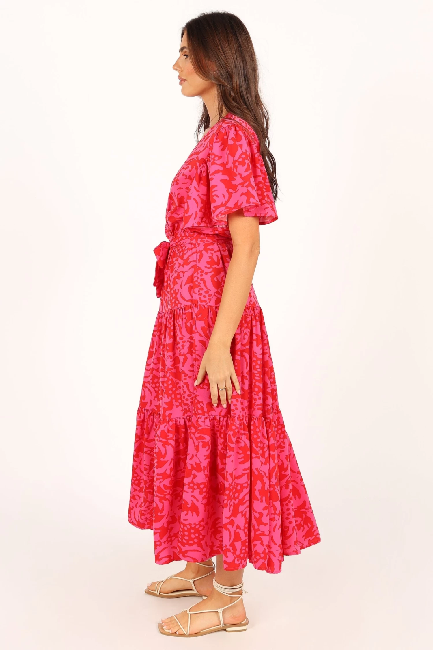 Barker Dress - Pink Red Floral - Image 6