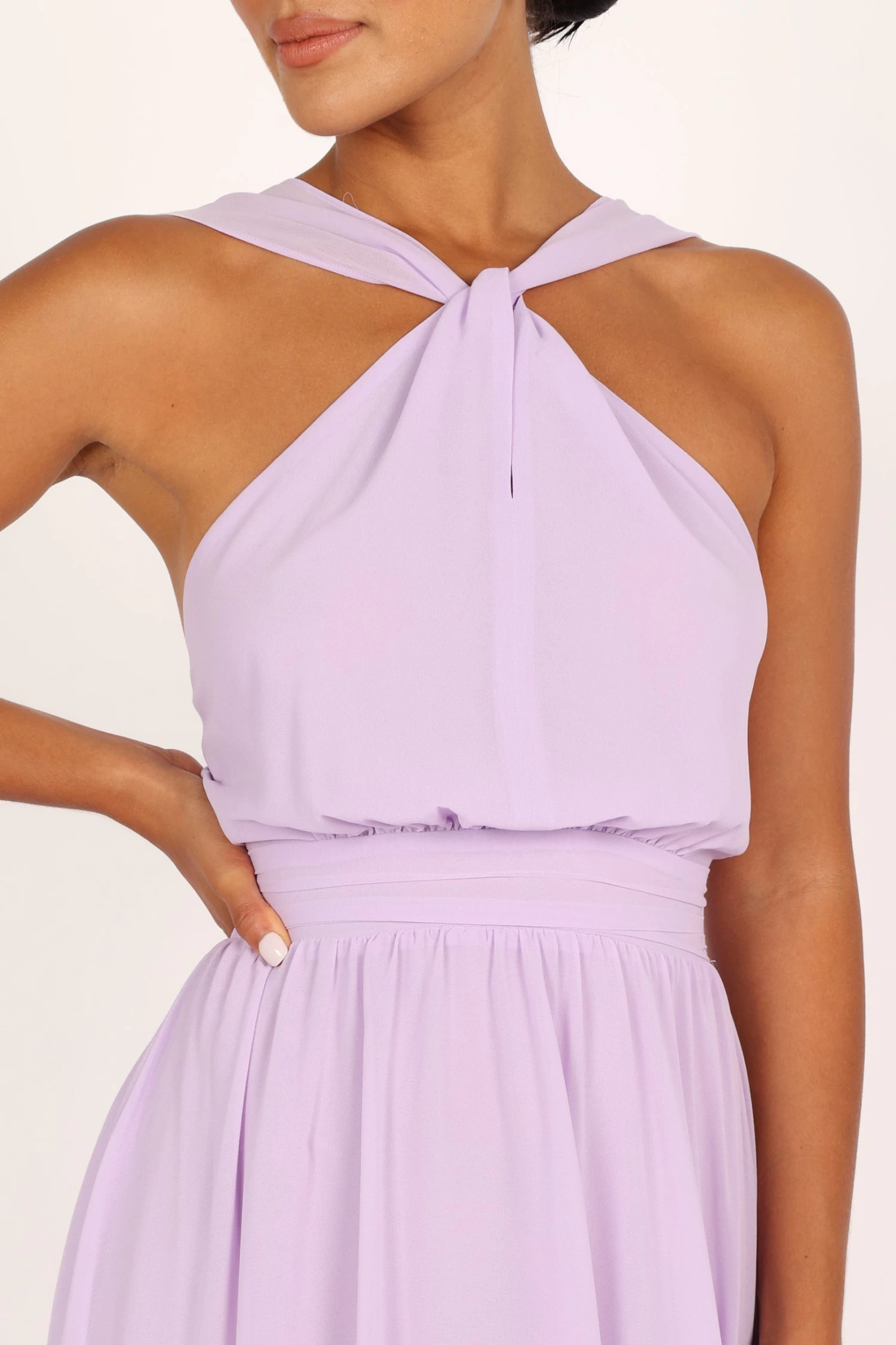Blossom Halterneck Maxi Dress - Lavender - Image 4
