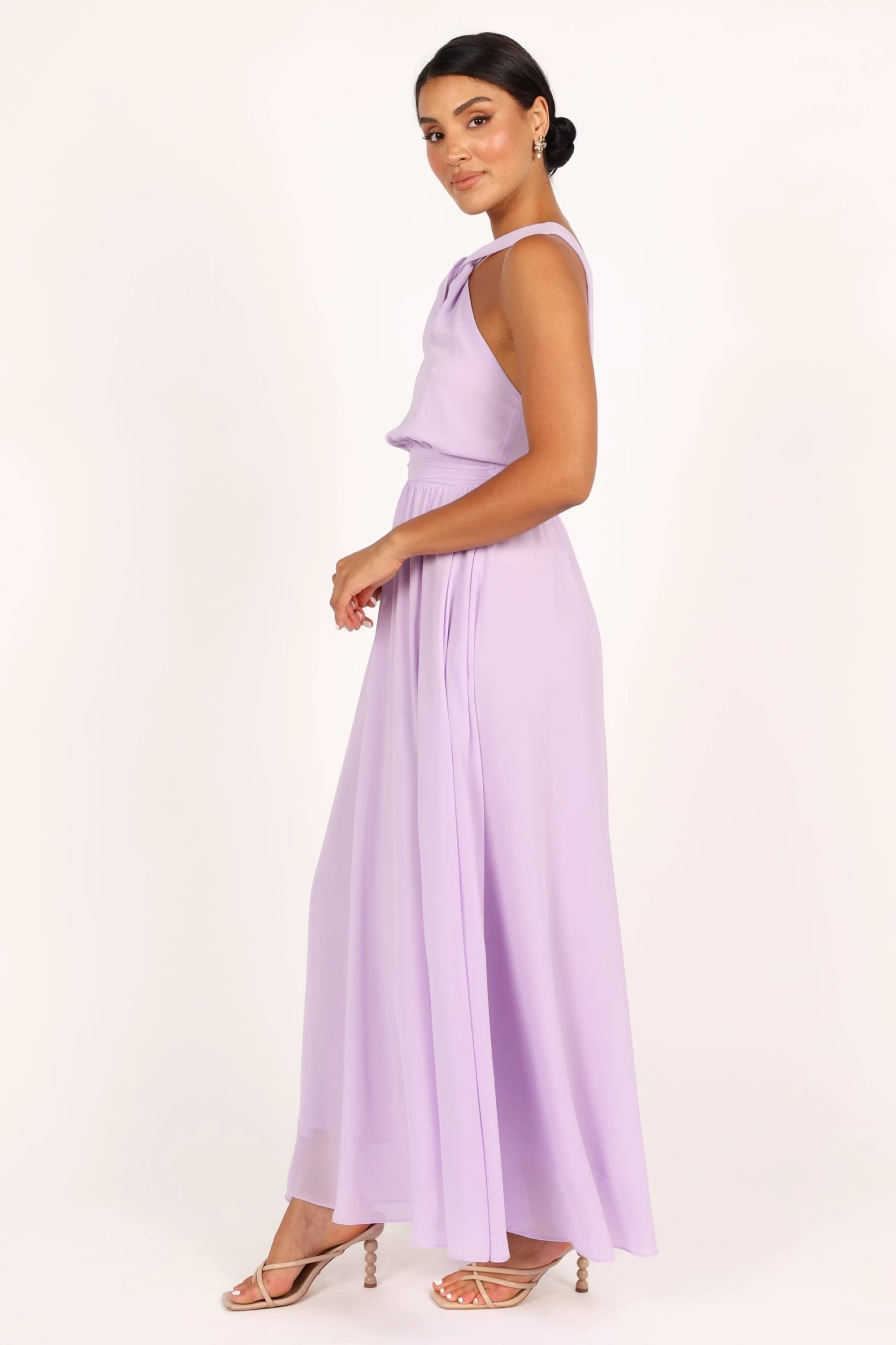 Blossom Halterneck Maxi Dress - Lavender - Image 5