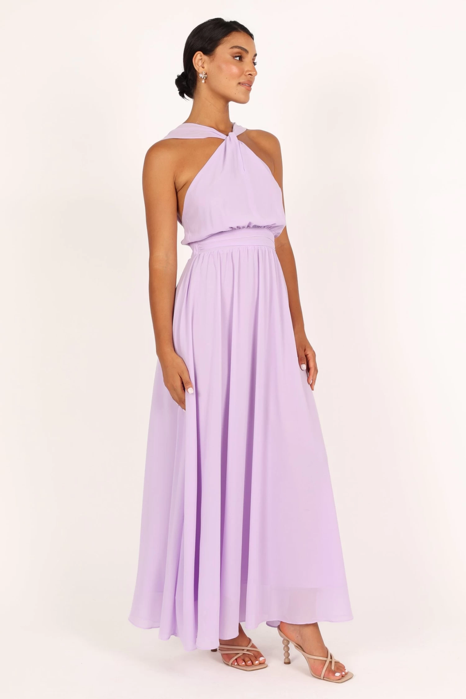 Blossom Halterneck Maxi Dress - Lavender - Image 7