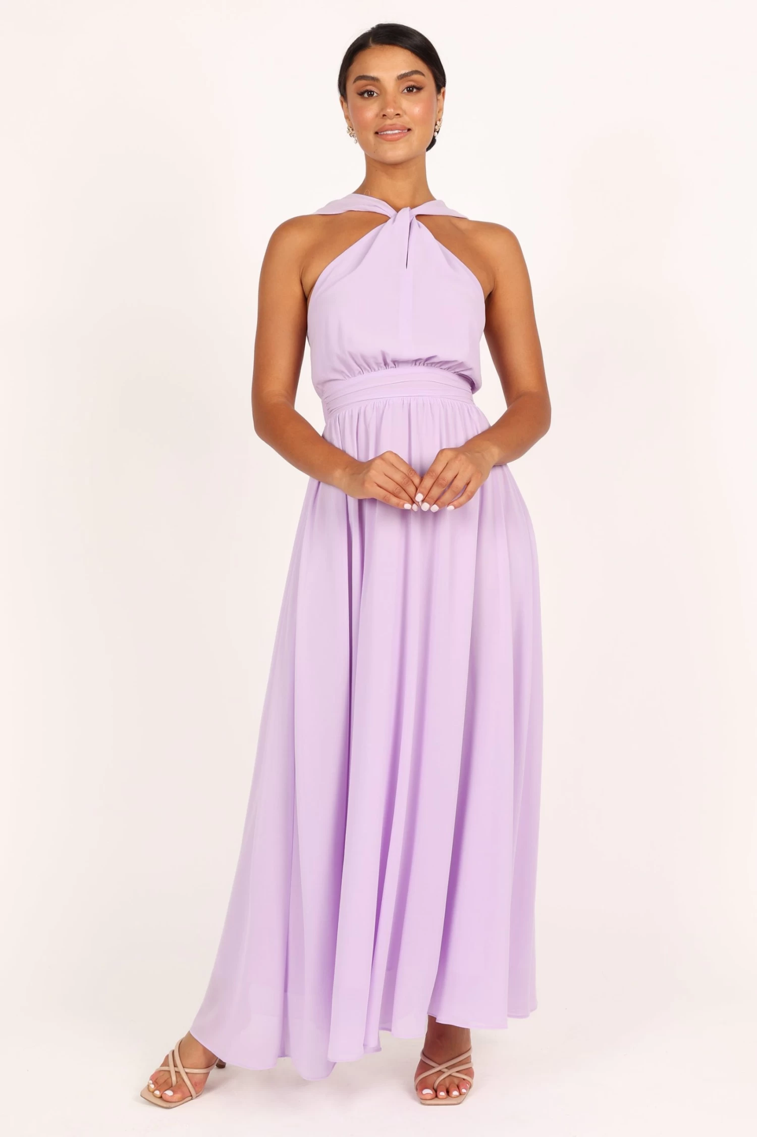 Blossom Halterneck Maxi Dress - Lavender - Image 8