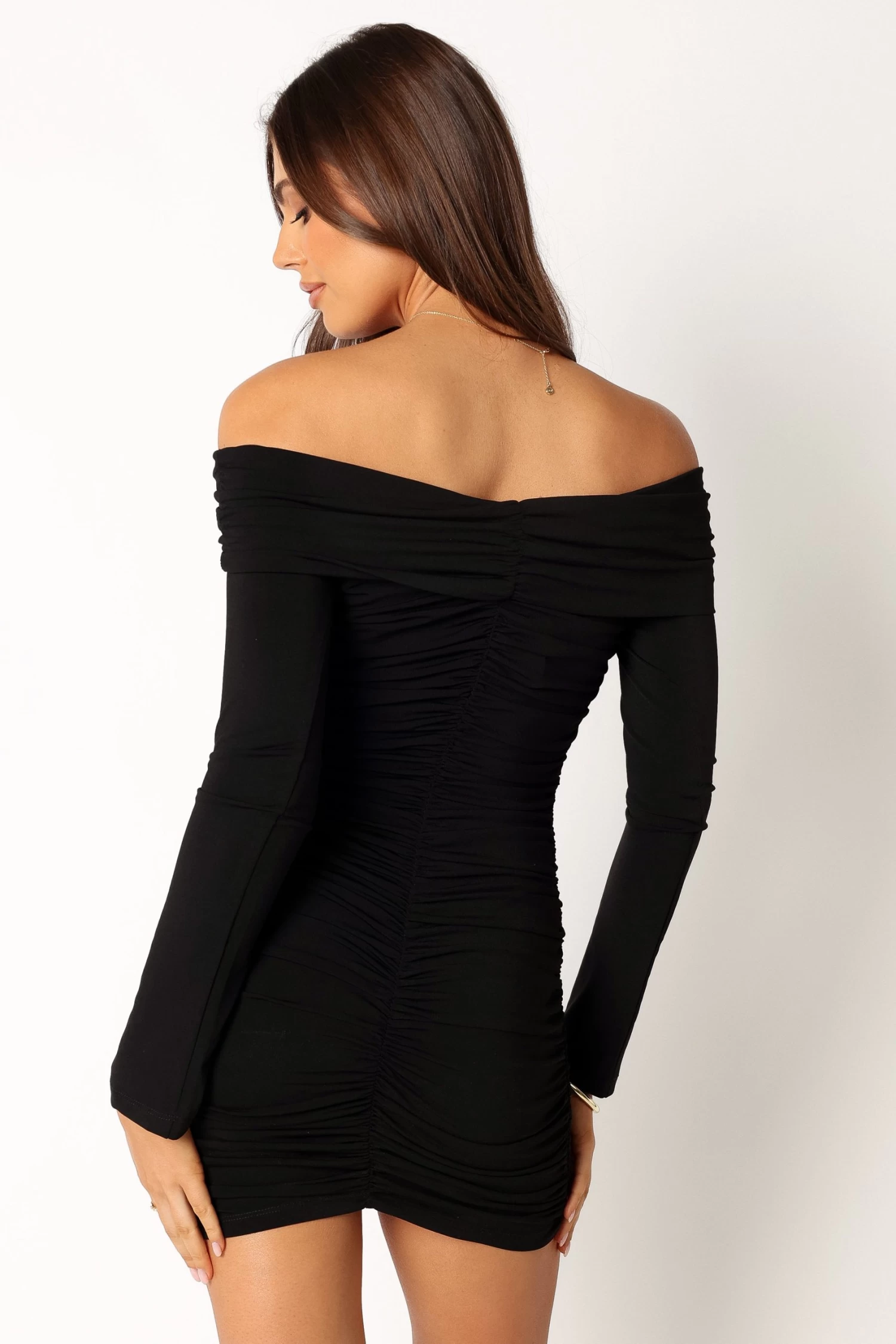 Carissa Long Sleeve Mini Dress - Black - Image 5