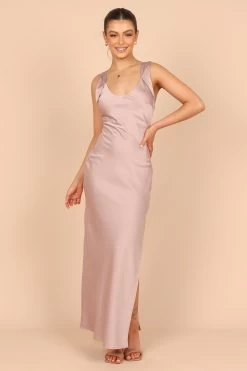 Carnation Cross Back Maxi Dress - Lilac