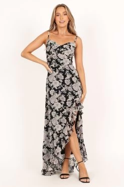 Charmaine Maxi Dress - Black Floral