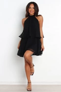 Chevron Dress - Black