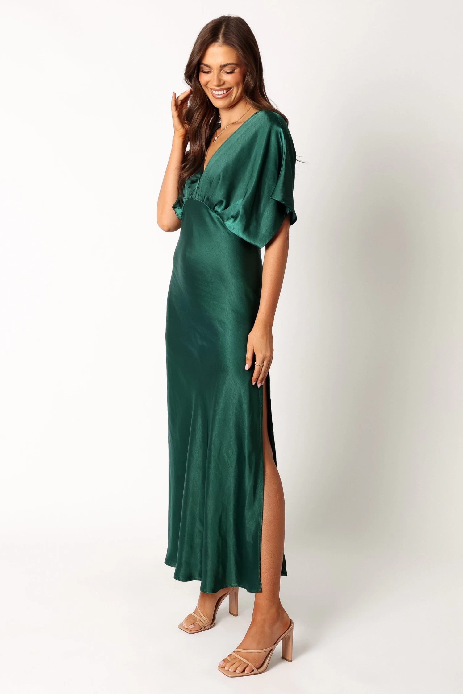 Ciara Maxi Dress - Dark Emerald - Image 3