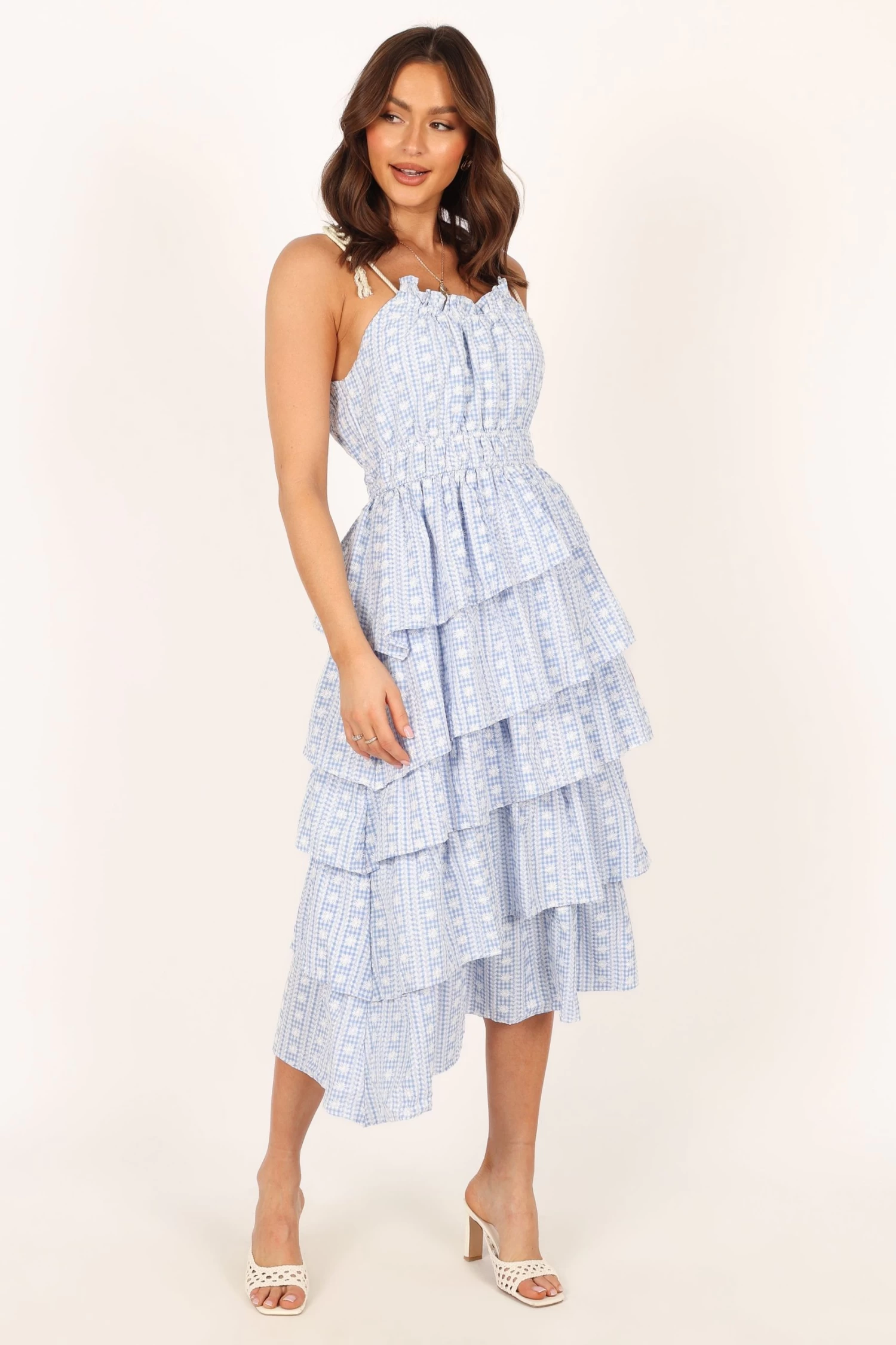 Cora Midi Dress - Blue - Image 2