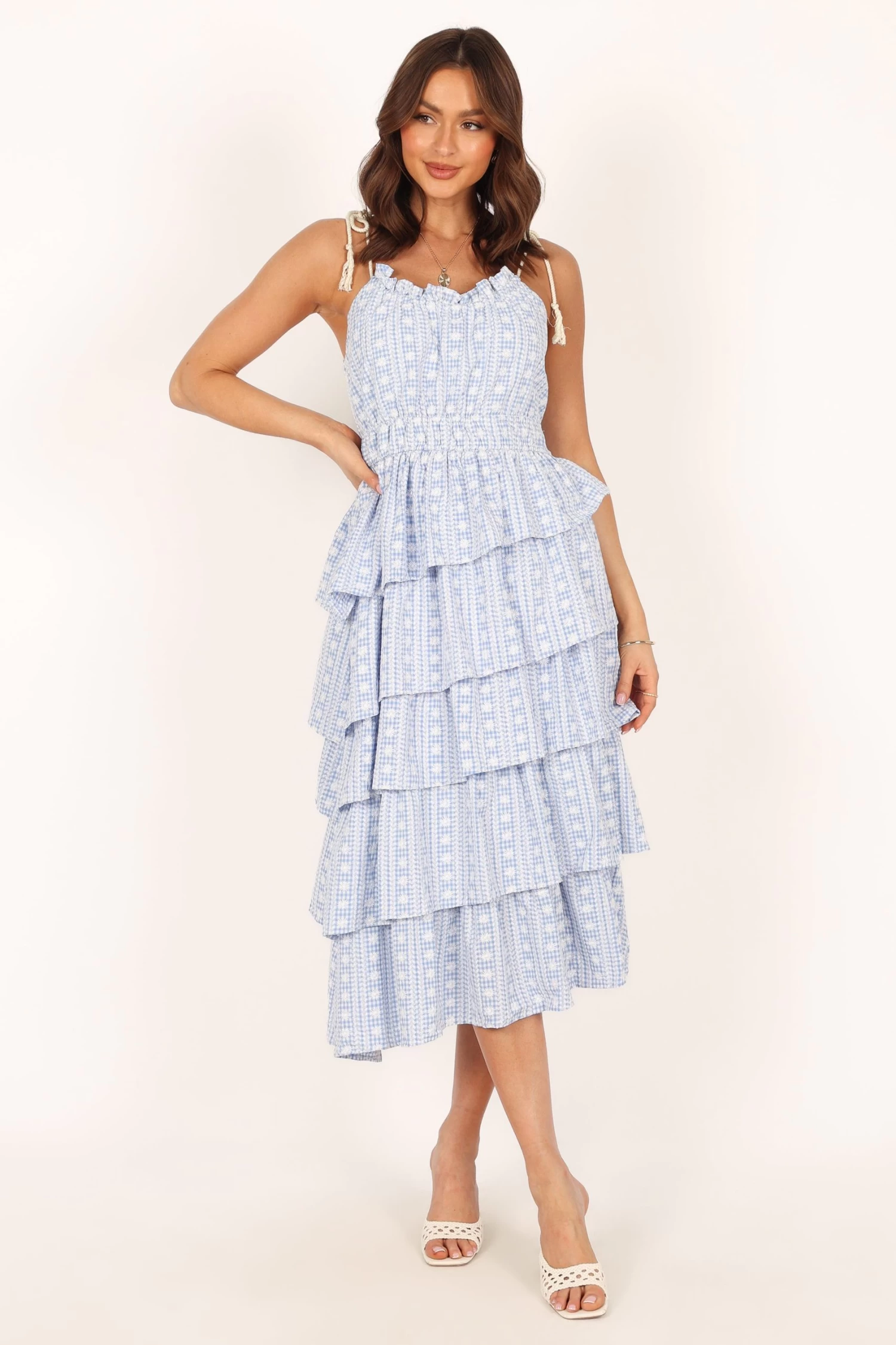 Cora Midi Dress - Blue - Image 4