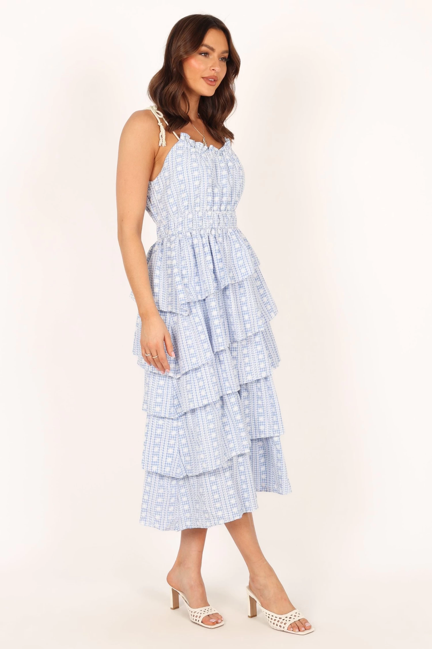 Cora Midi Dress - Blue - Image 5