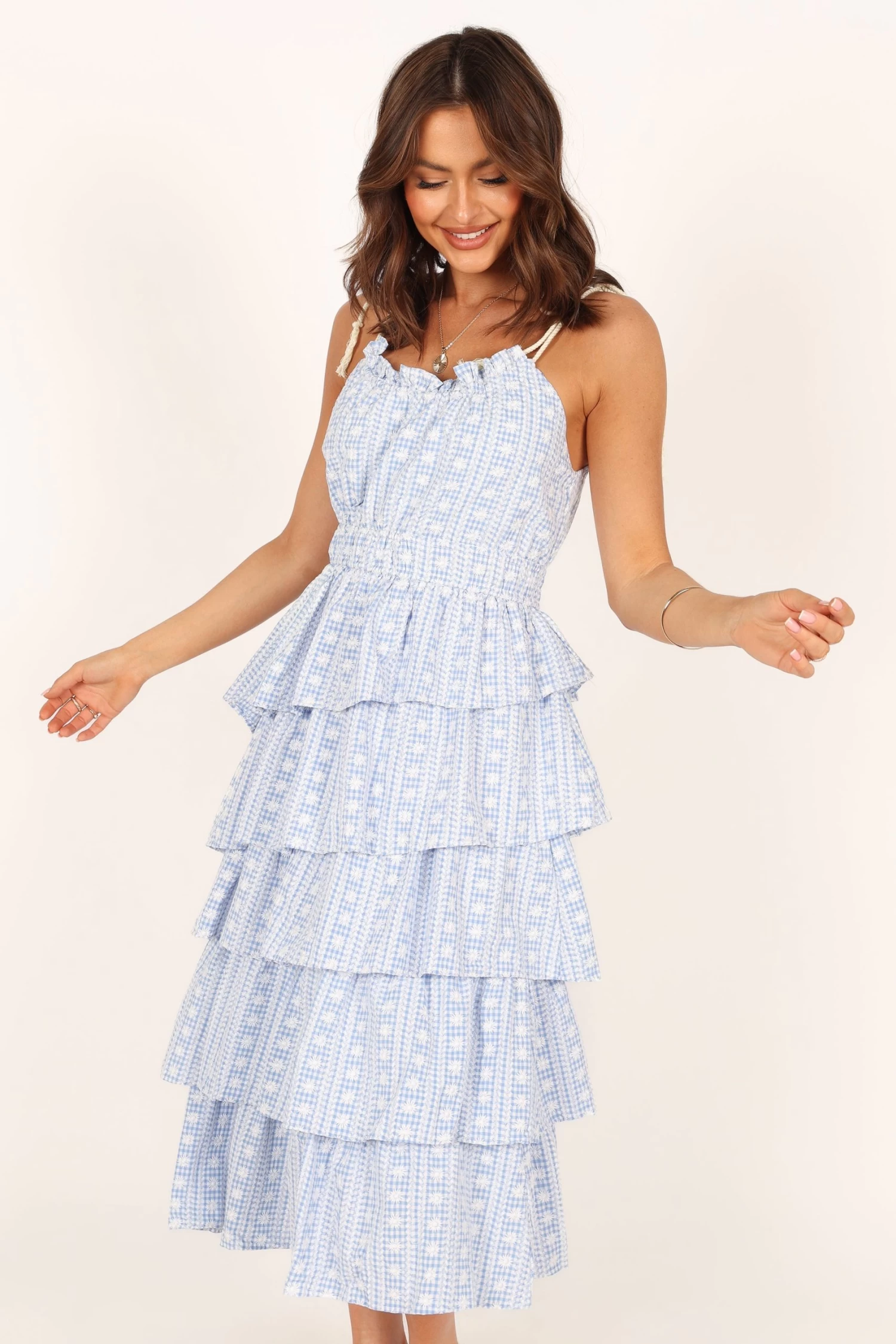 Cora Midi Dress - Blue - Image 10