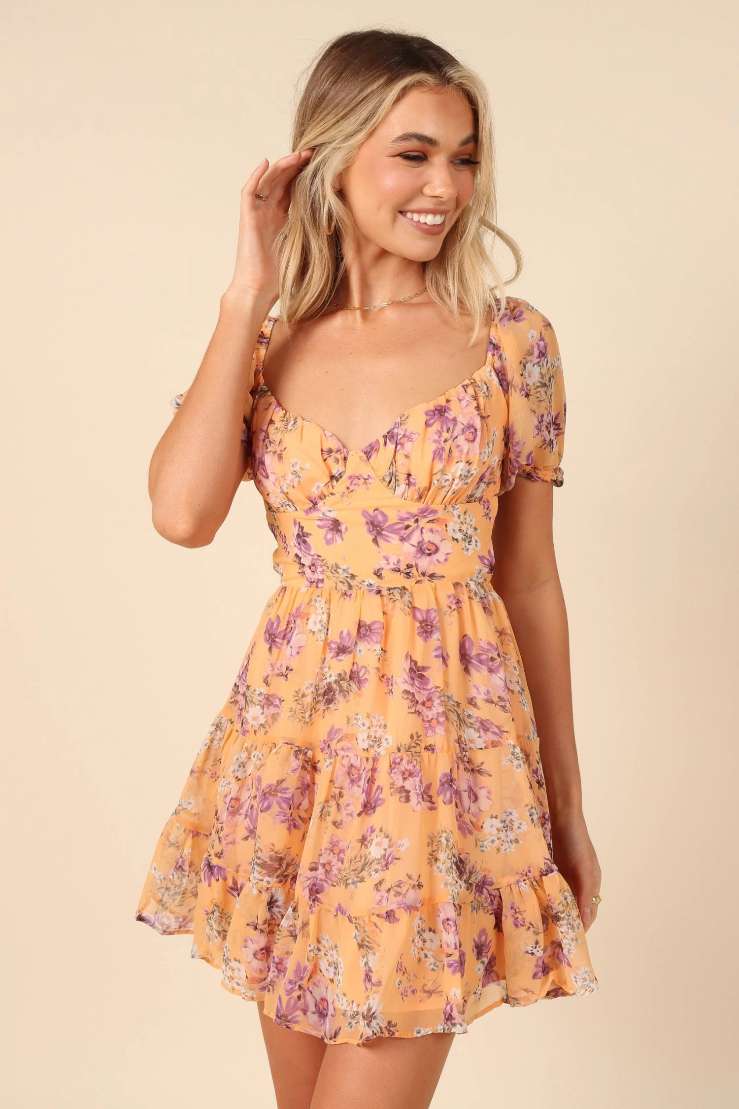 Cora Mini Dress - Orange