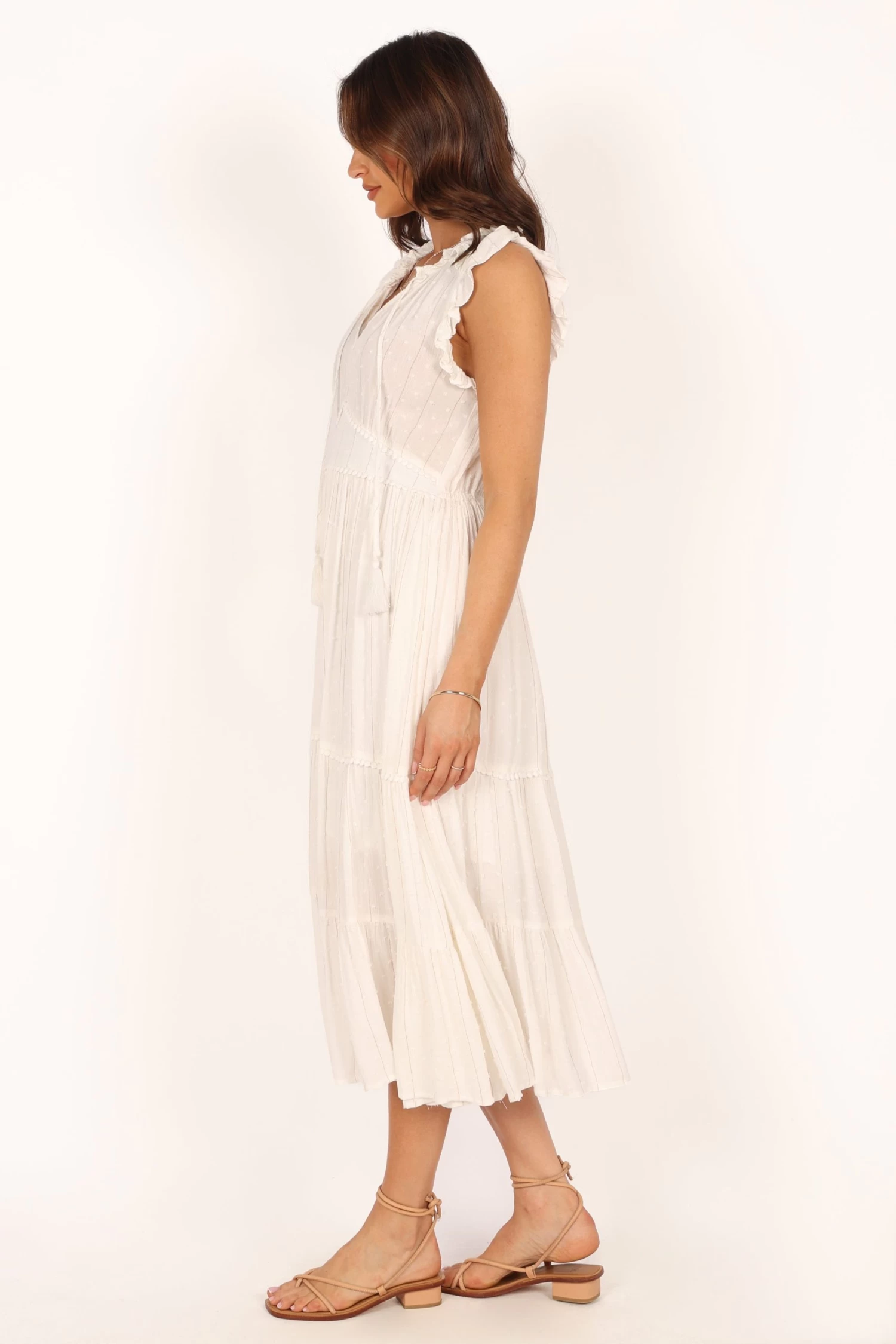 Courtney Maxi Dress - White Gold - Image 10