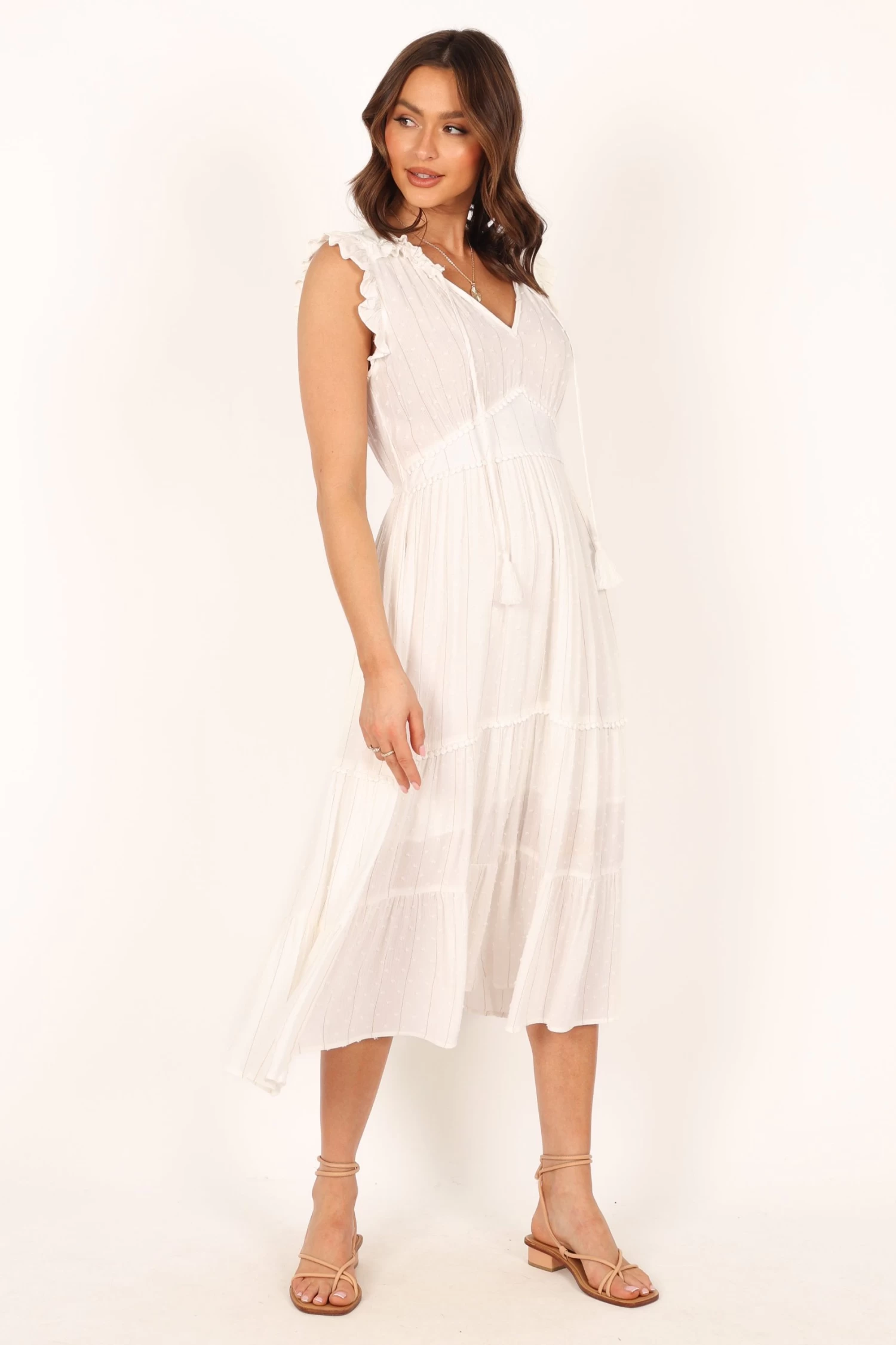 Courtney Maxi Dress - White Gold - Image 5