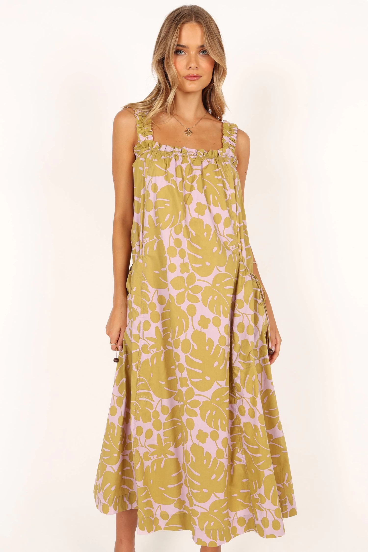 Deva Maxi Dress - Olive - Image 3