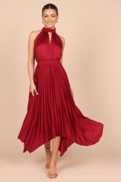 Dominique Dress - Wine