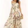 Flora Maxi Dress - Ivory Multi