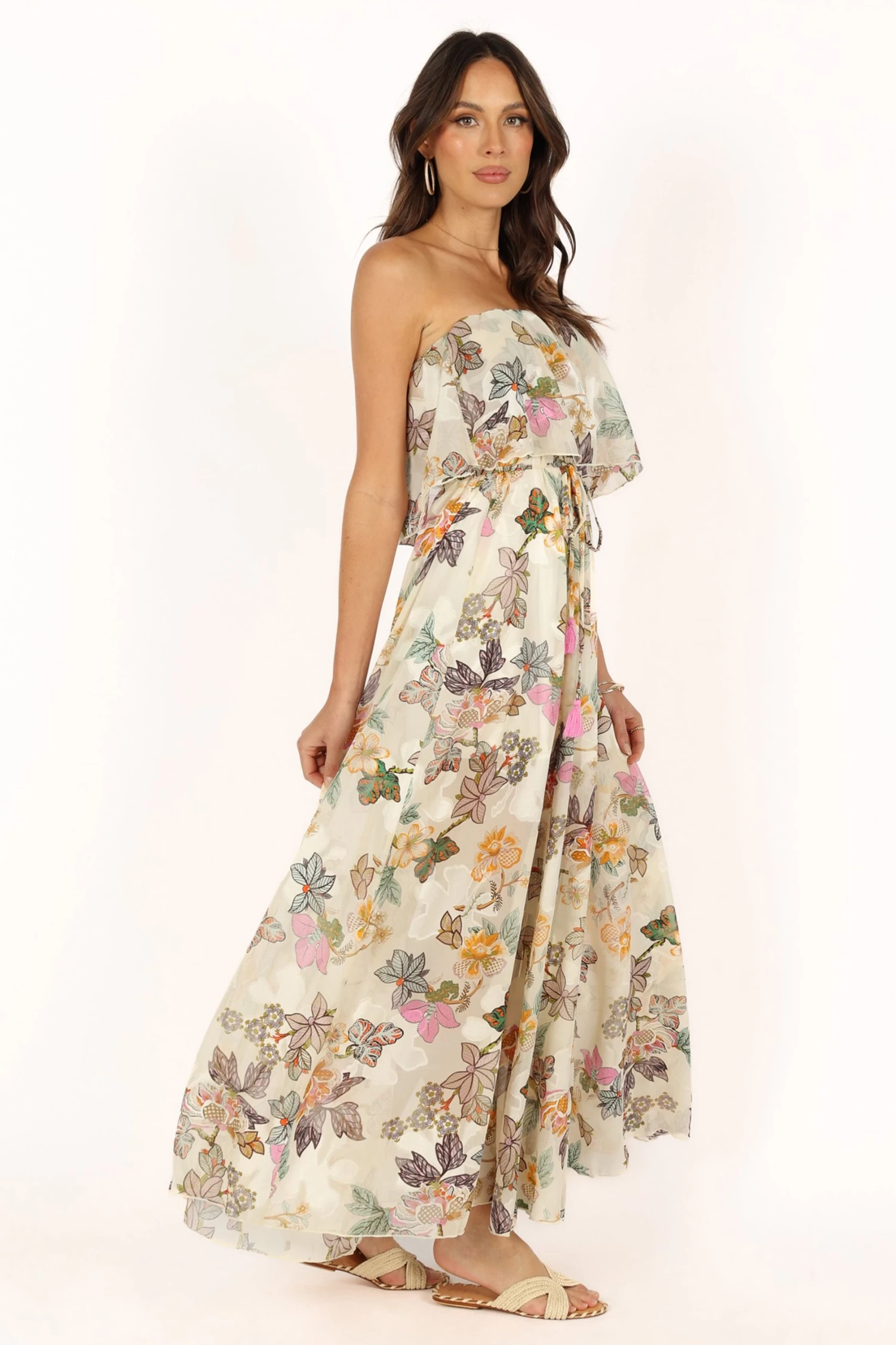 Flora Maxi Dress - Ivory Multi - Image 9