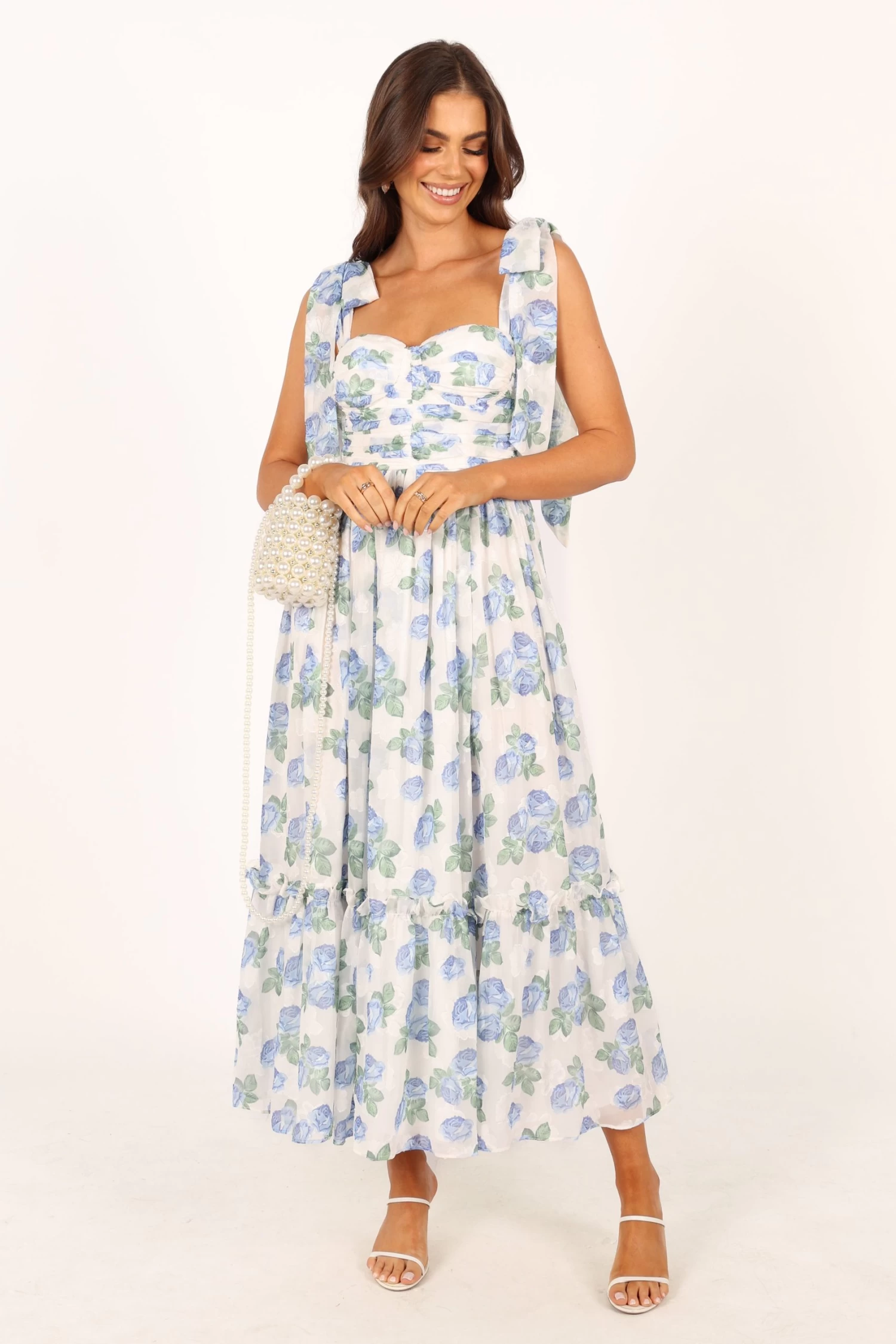 Floret Midi Dress - Blue - Image 4