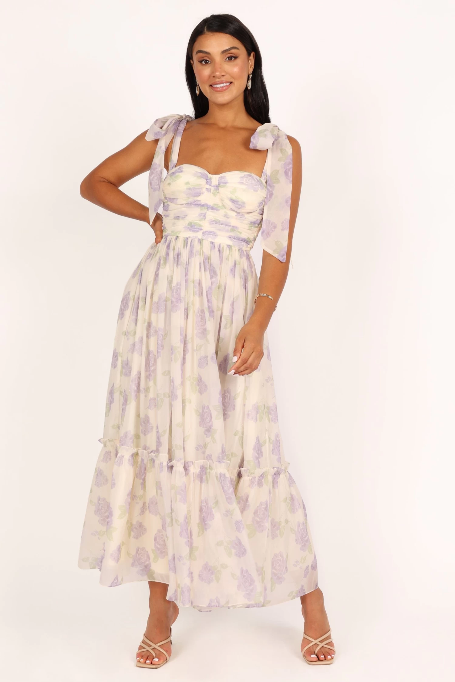 Floret Midi Dress - Lavender - Image 11