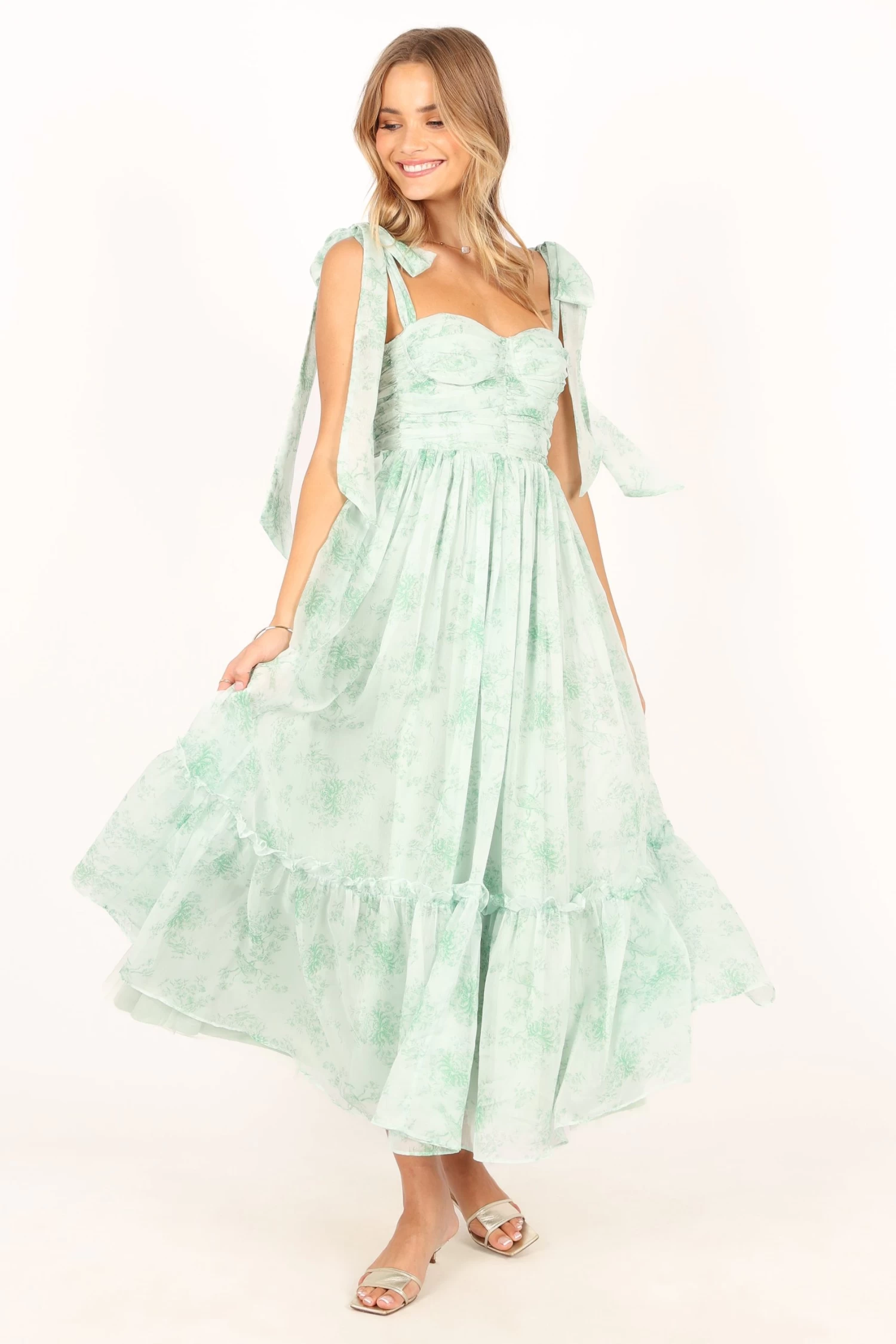Floret Midi Dress - Sage - Image 4