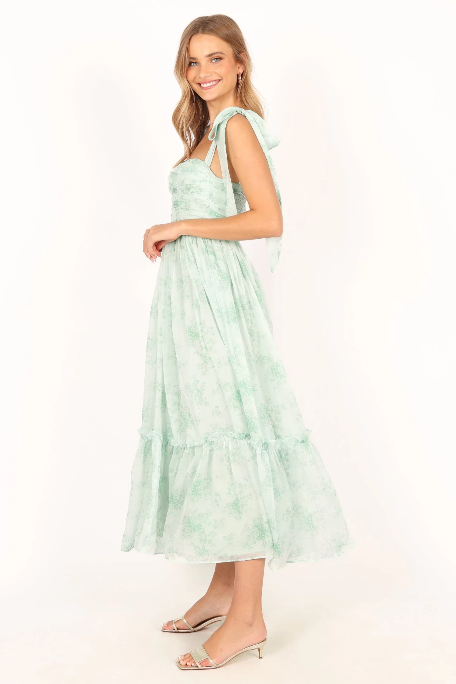Floret Midi Dress - Sage - Image 5