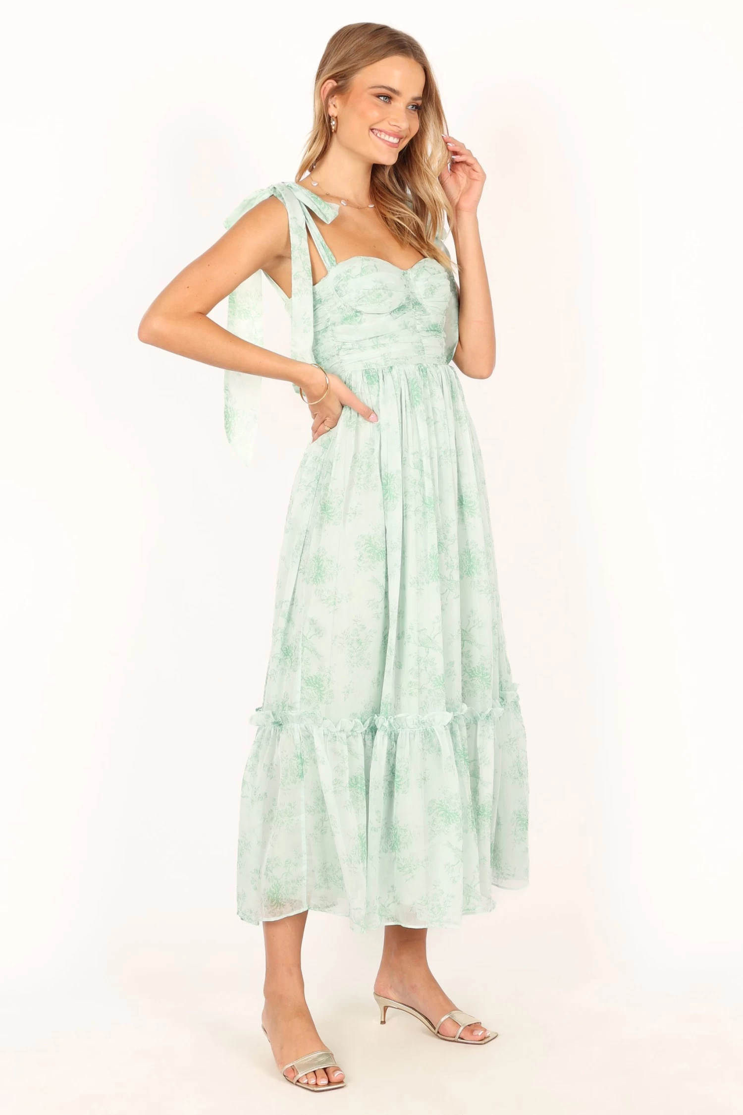 Floret Midi Dress - Sage - Image 9