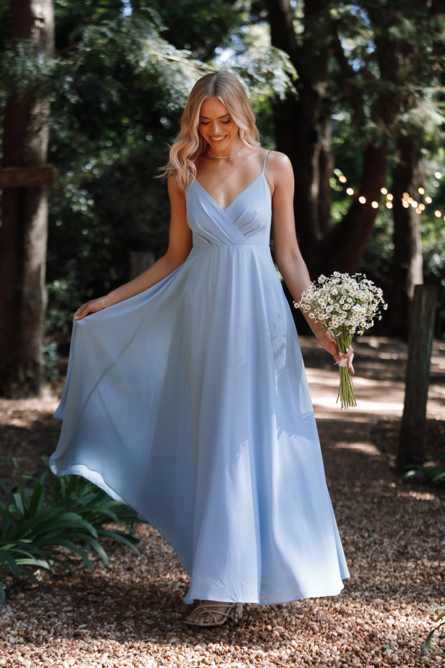 Flourish Maxi Dress - Blue - Image 3