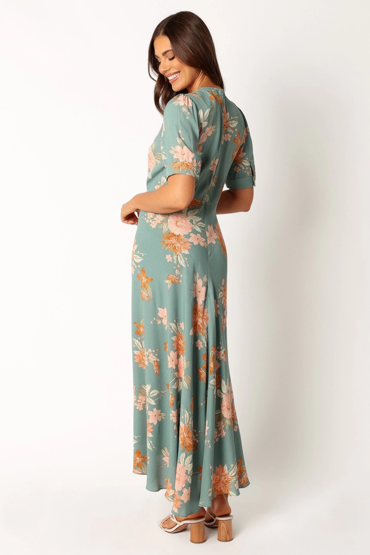 Frampton Midi Dress - Blue Floral - Image 4