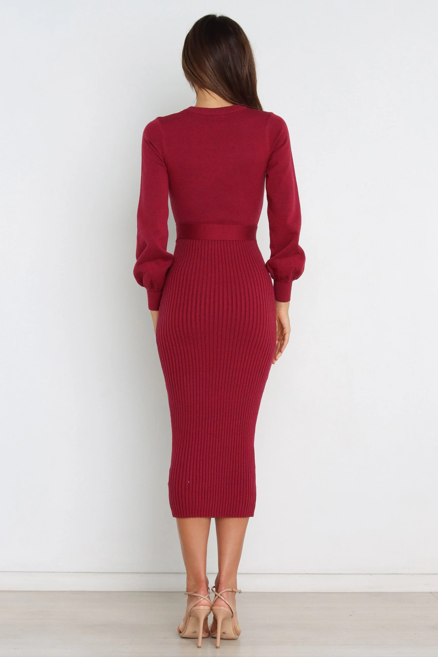 Helena Dress - Wine - Image 5