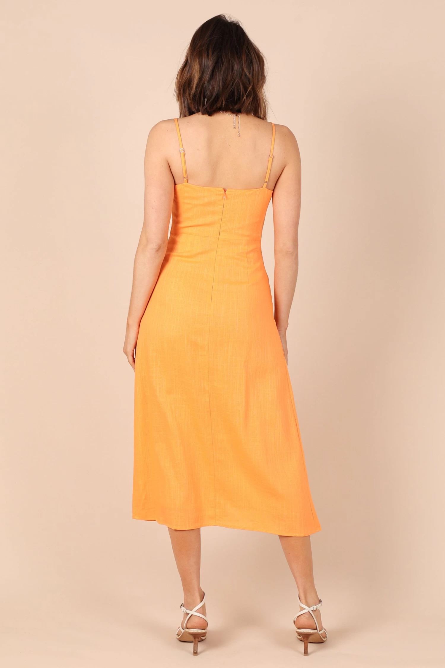 Krystal Midi Dress - Tangerine - Image 2