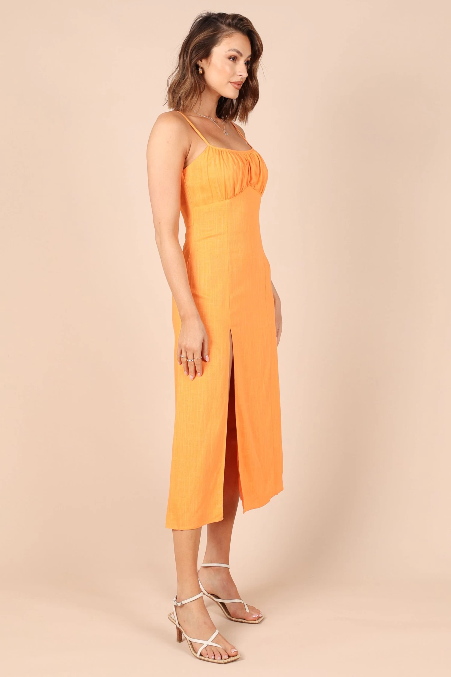 Krystal Midi Dress - Tangerine - Image 4