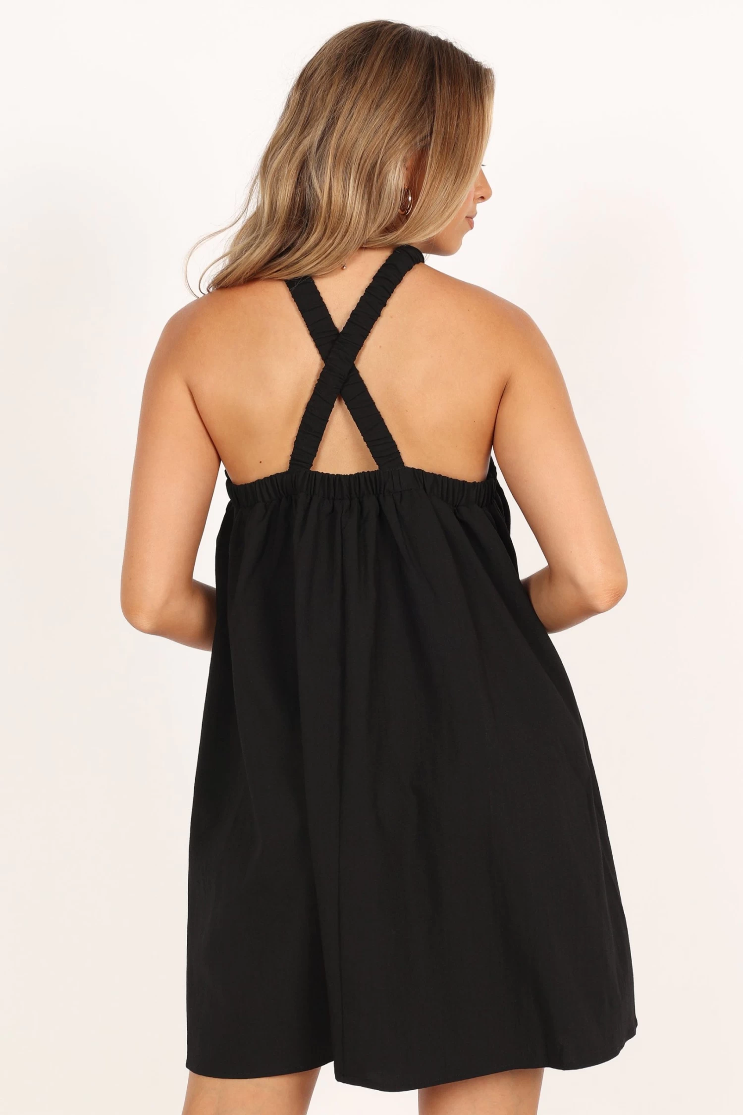 Lara Mini Dress - Black - Image 9