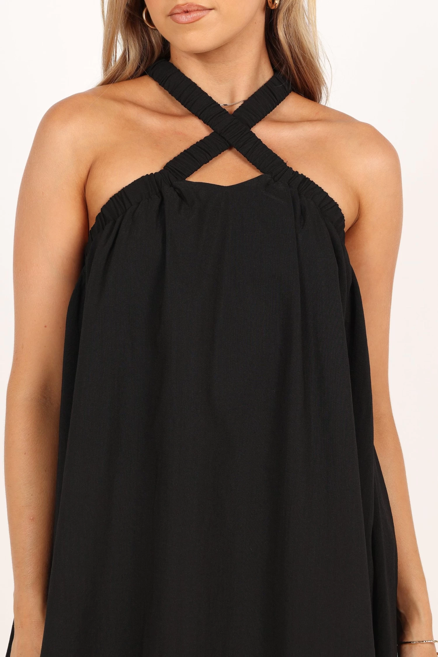 Lara Mini Dress - Black - Image 5