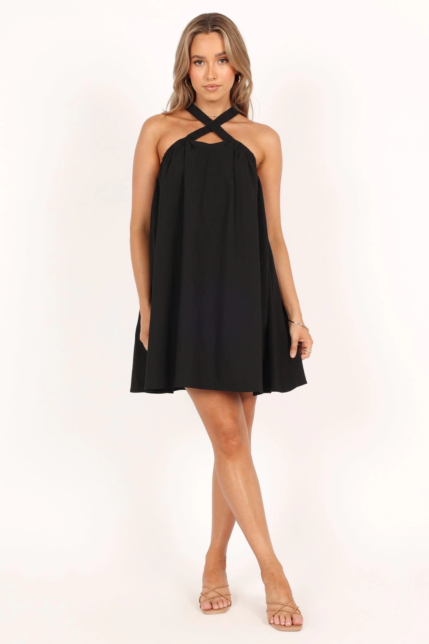 Lara Mini Dress - Black - Image 6