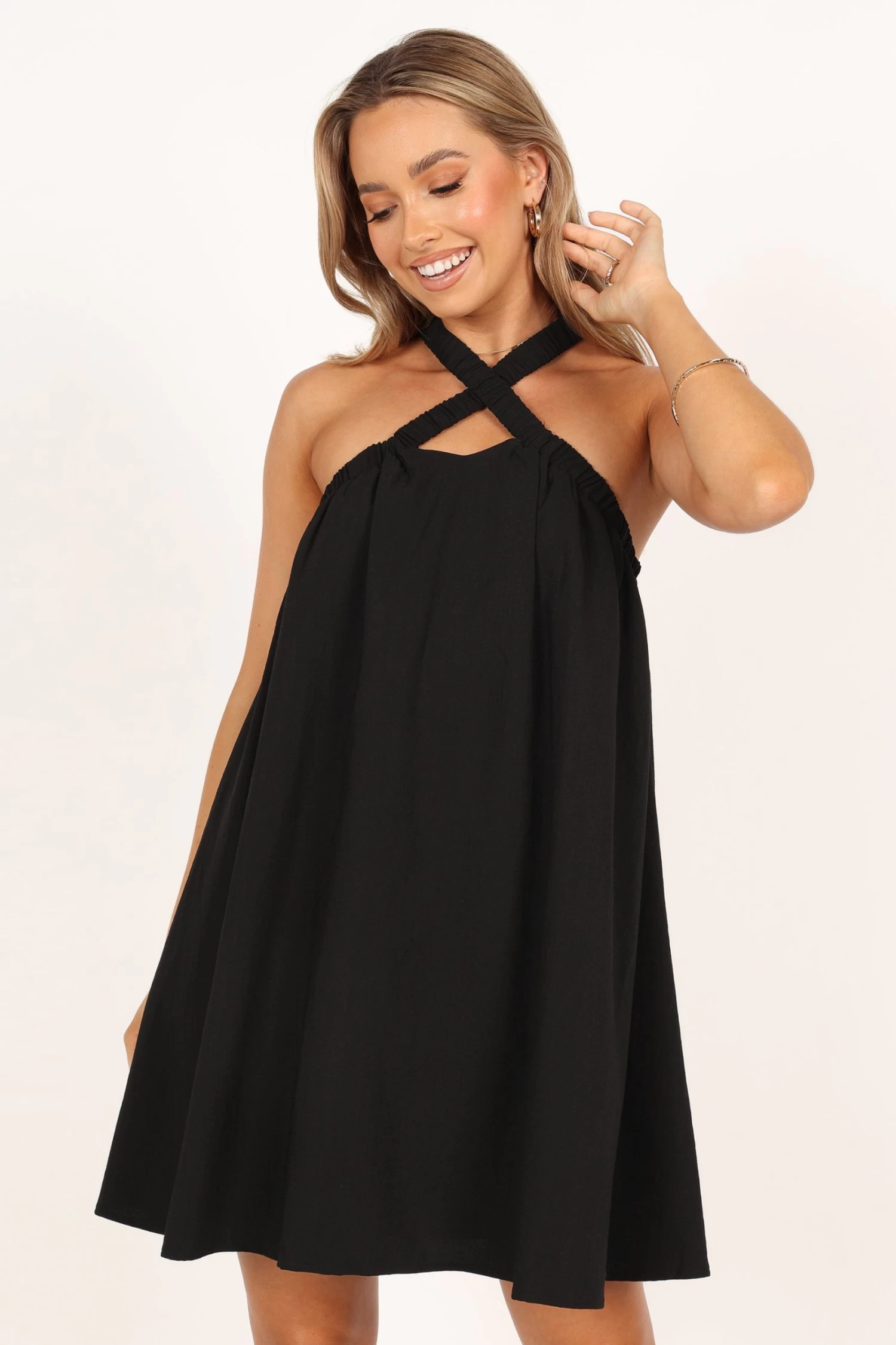 Lara Mini Dress - Black - Image 10