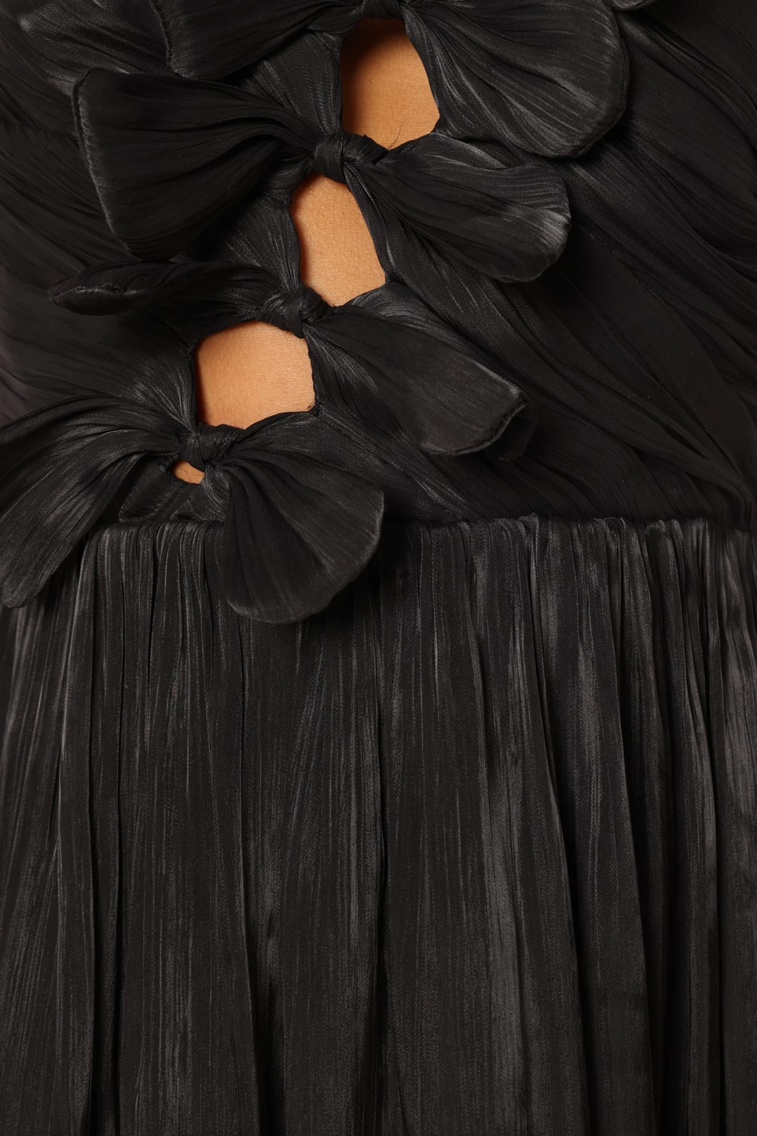 Mila Strapless Midi Dress - Black - Image 9