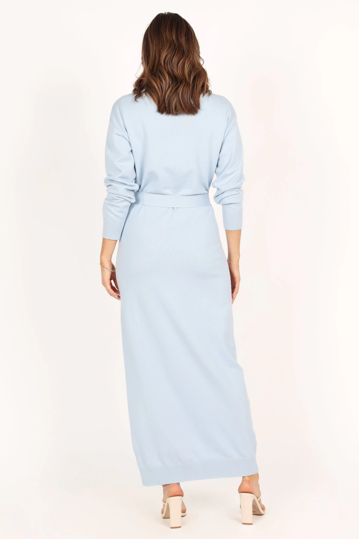 Monday Long Sleeve Maxi Knit Dress - Blue - Image 6