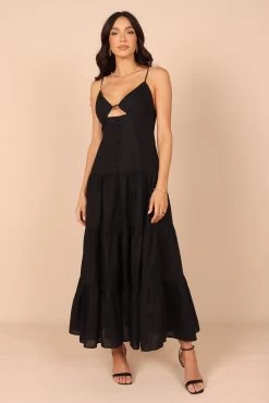 Myrna Cutout Maxi Dress - Black