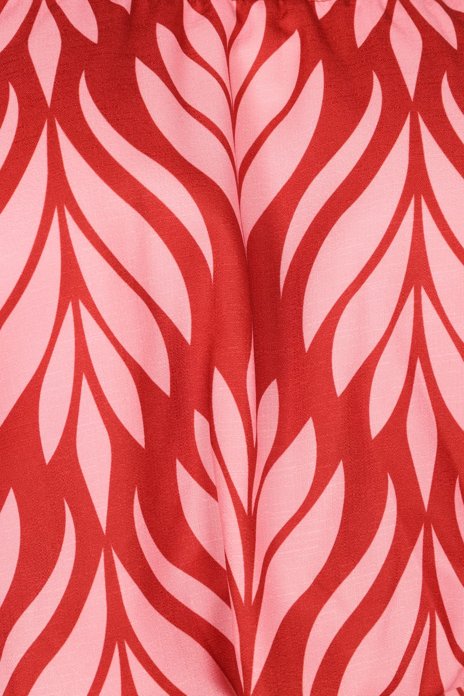 Neoma Strapless Midi Dress - Red Palm Print - Image 13