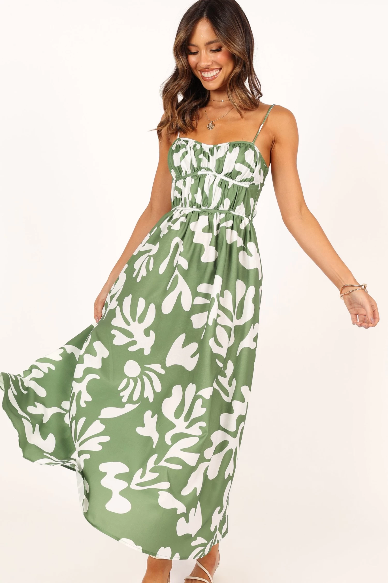 Payton Midi Dress - Khaki - Image 3