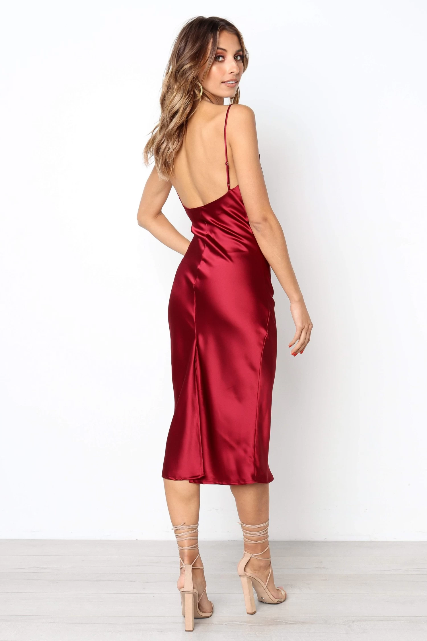 Persia Dress - Wine - Image 7