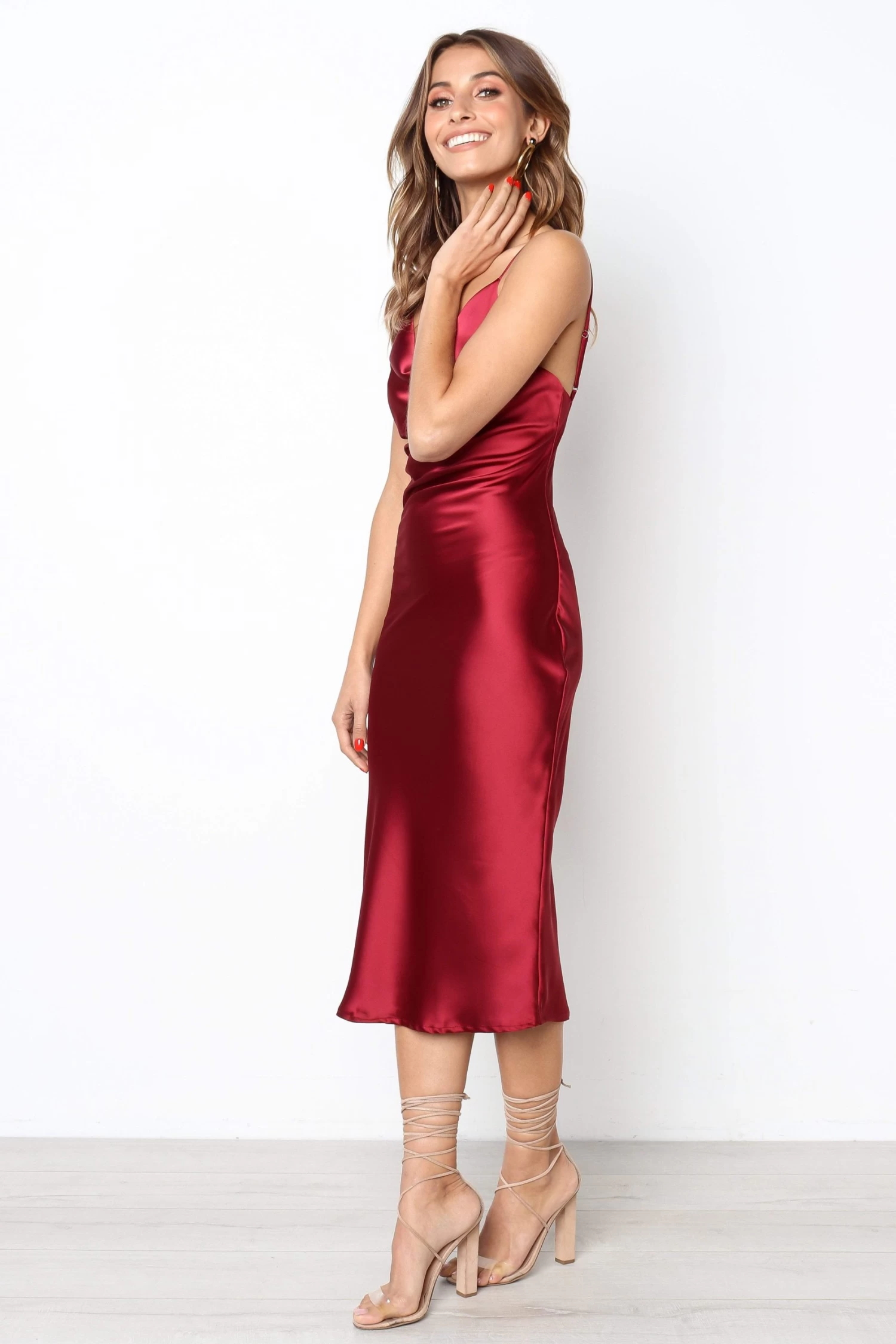 Persia Dress - Wine - Image 6