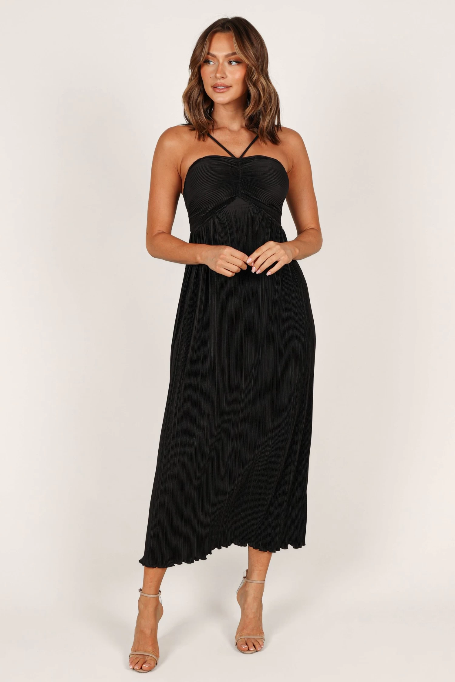 Polly Halterneck Maxi Dress - Black - Image 2