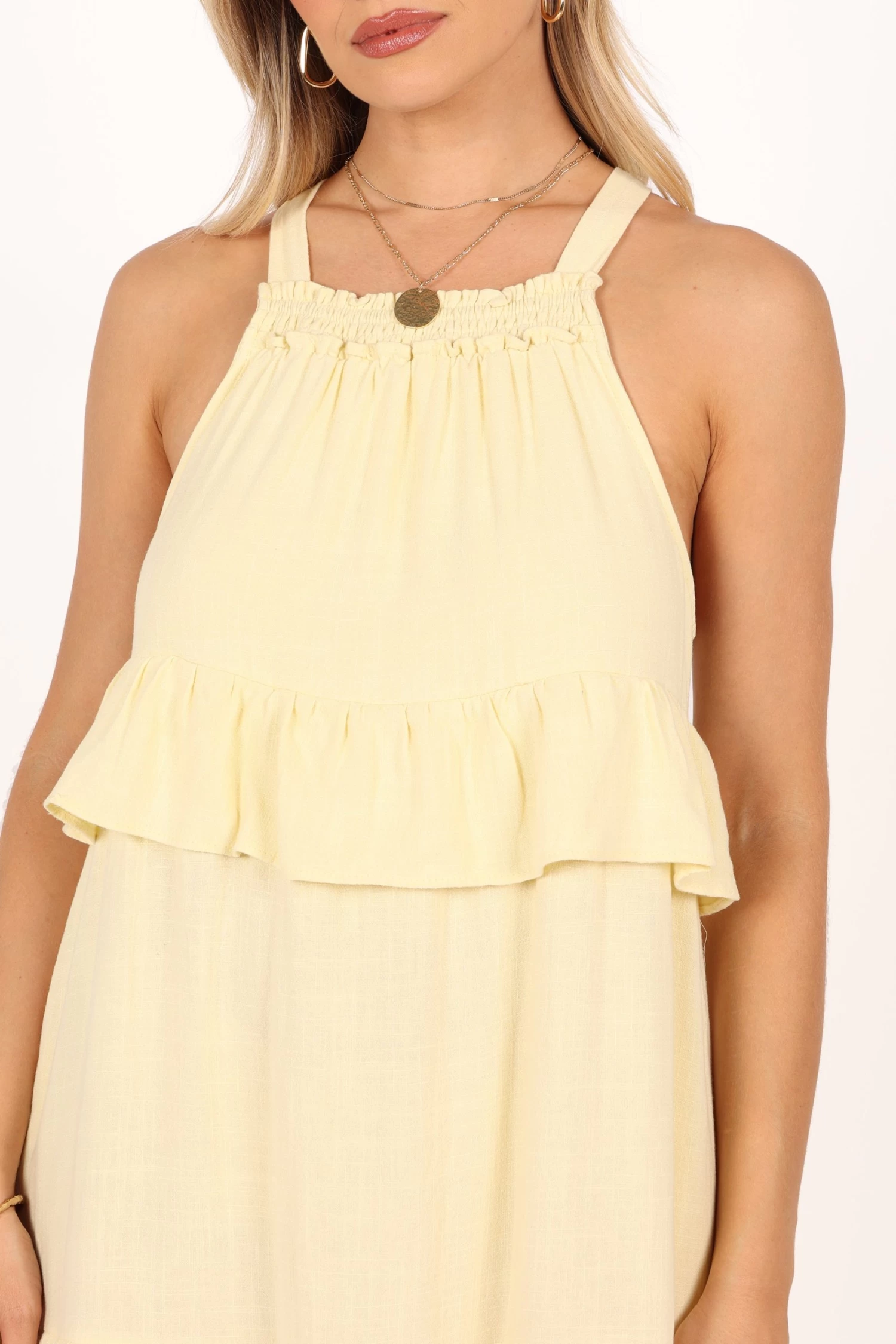 Priscilla Ruffle Maxi Dress - Butter Yellow - Image 6