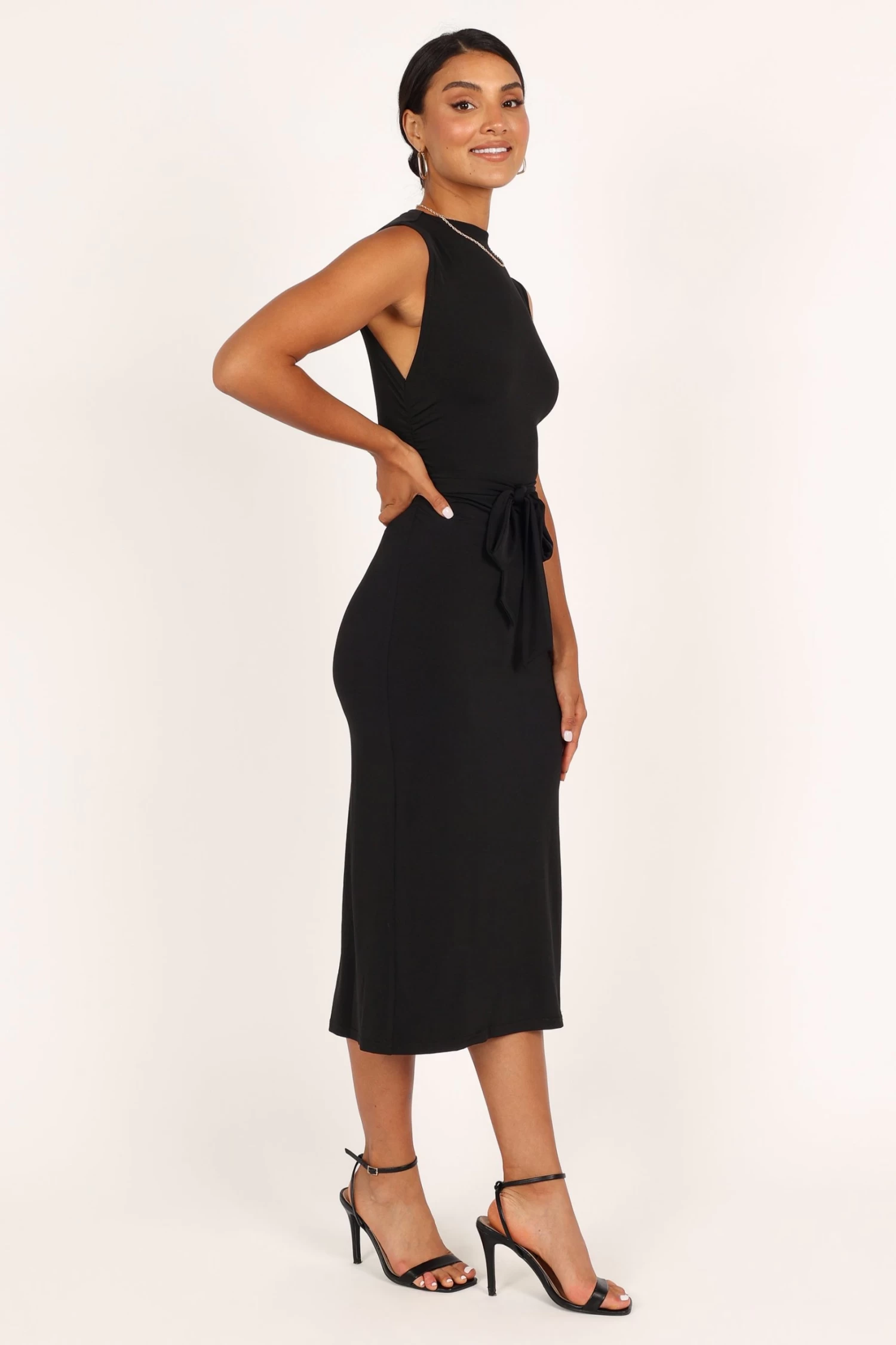 Reeves Midi Dress - Black - Image 5